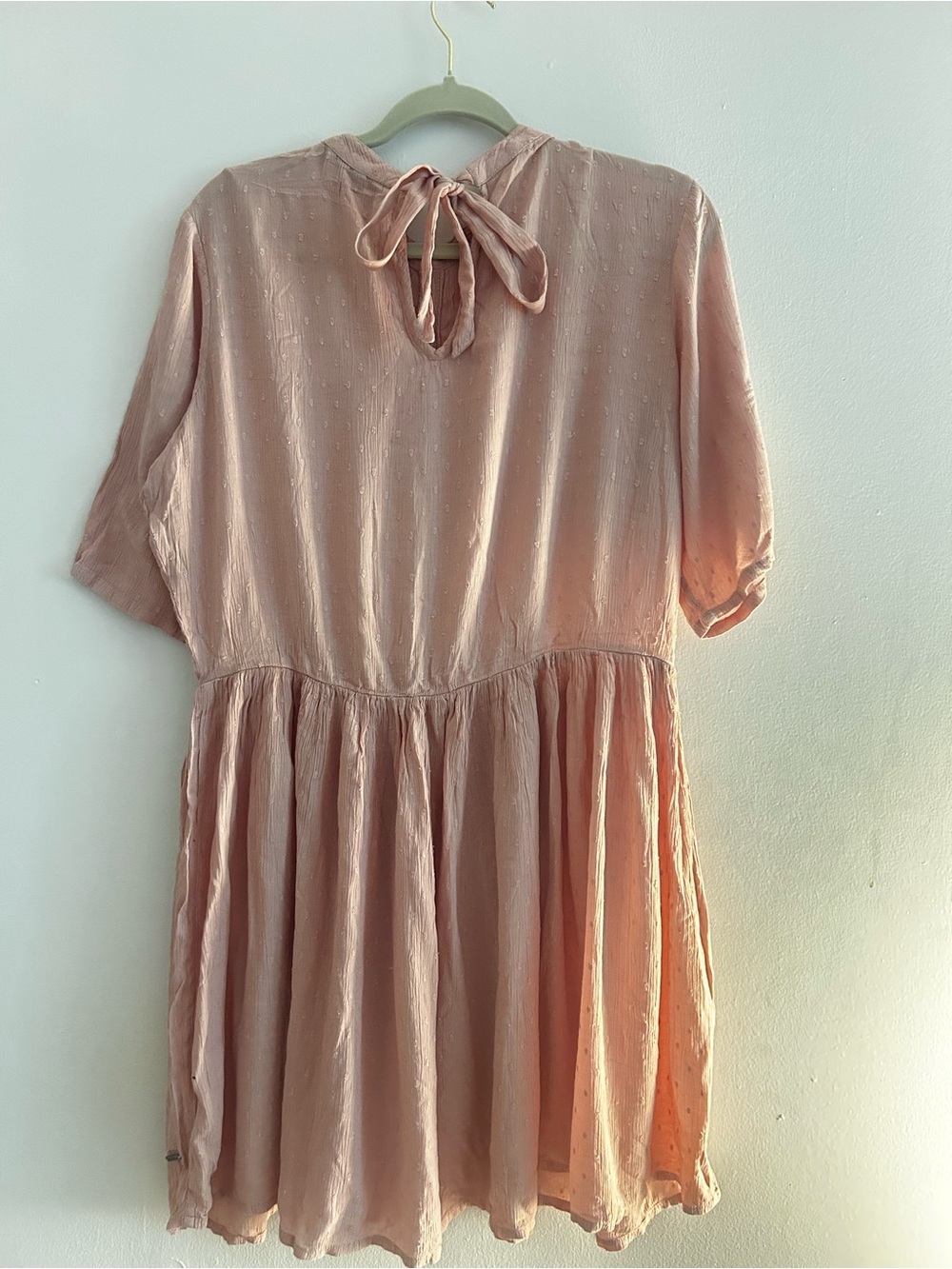Dusty Pink Tie-Back Dress